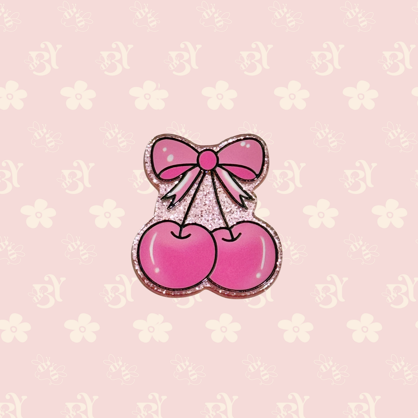 Pink Cherry Bow