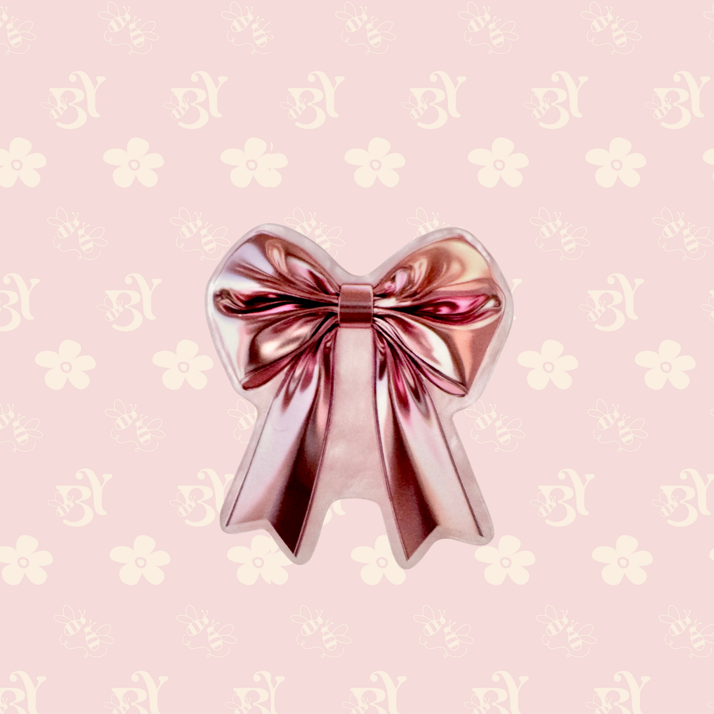 Metallic Pink Bow