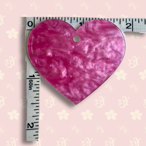 Glitter Heart Keychains