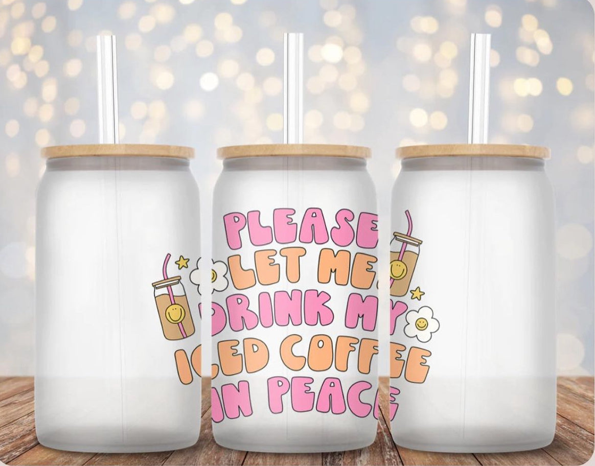 Frosted Glass Libbey Cups