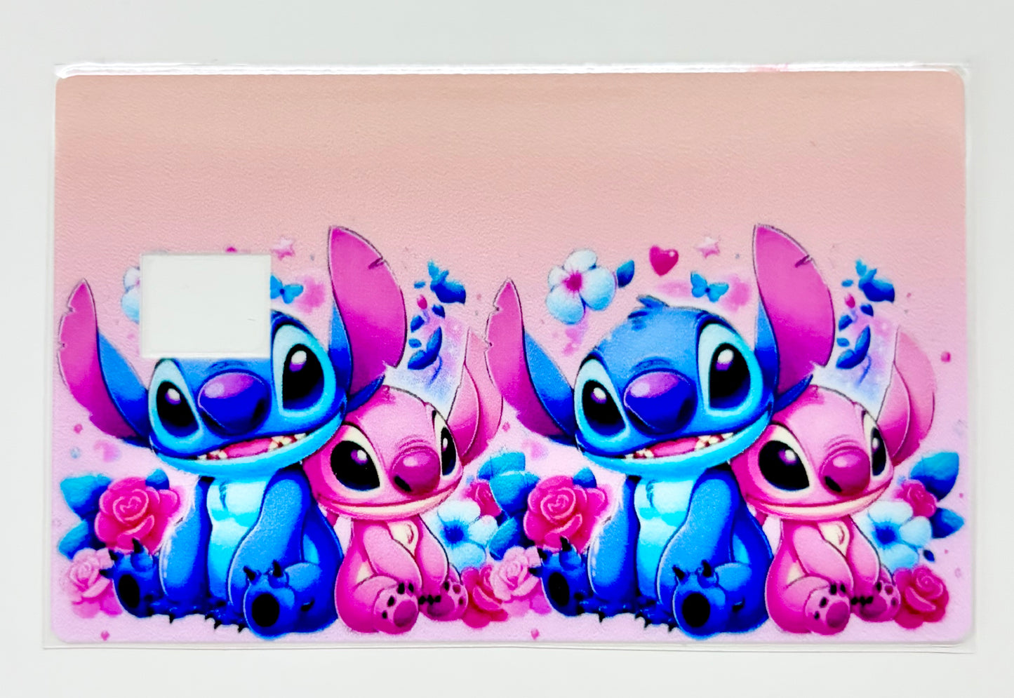 Blue and pink alien