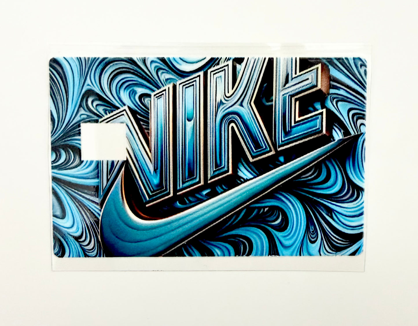N blue swirl