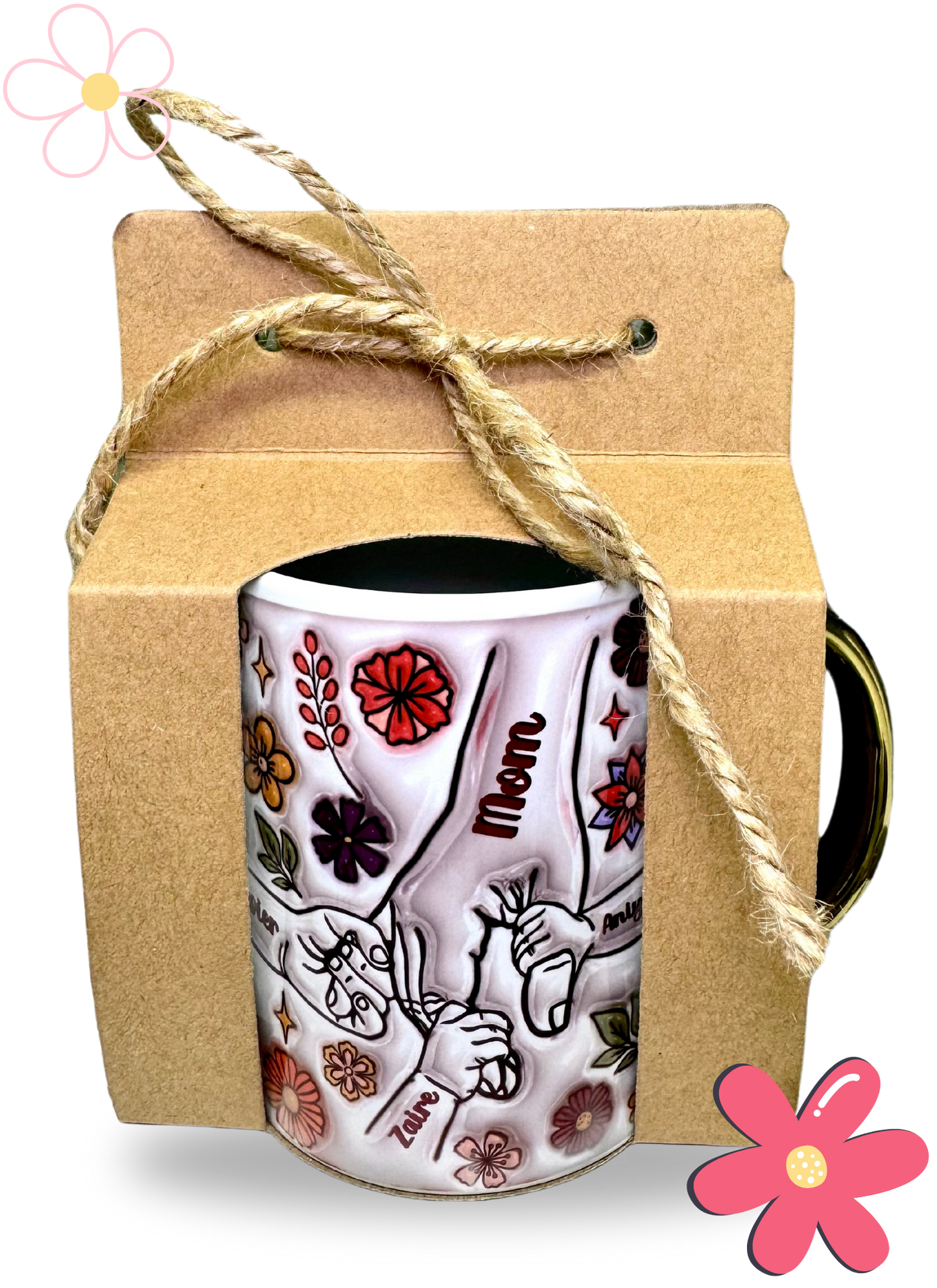 Mugs with Golden Handle