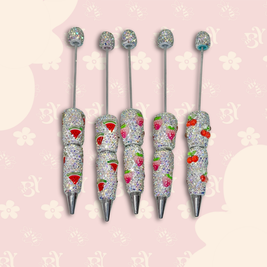 Fruit Rhinestone Pen