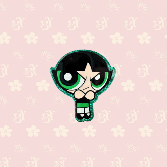 Grumpy green girl