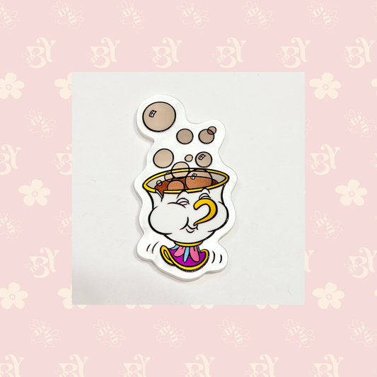 Tea cup bubble