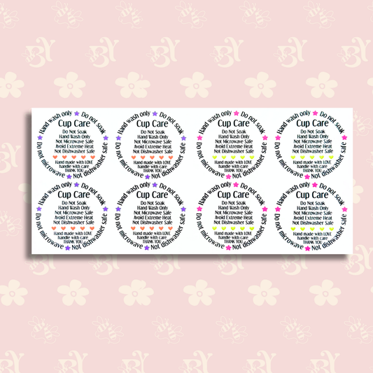 Cup Care Stars, heart mix color