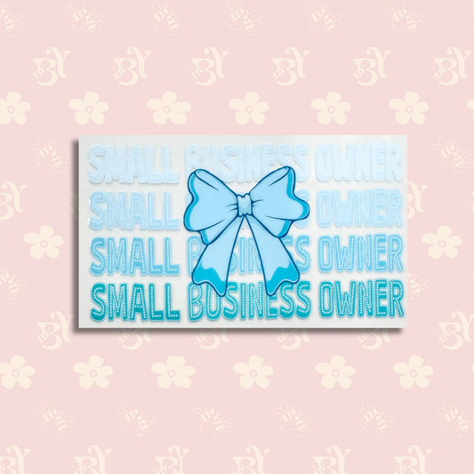 Blue Bow Small Business Owner  "Regular"
