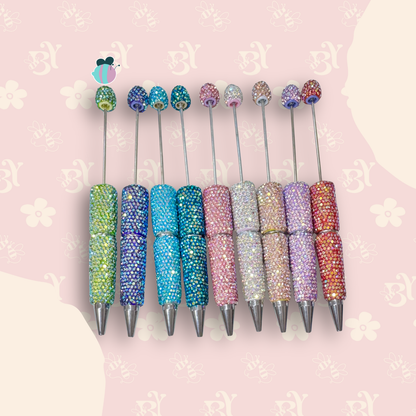 Iridescent Rhinestone Pen