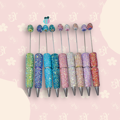 Iridescent Rhinestone Pen