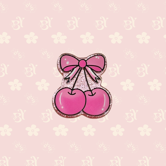 Pink Cherry Bow