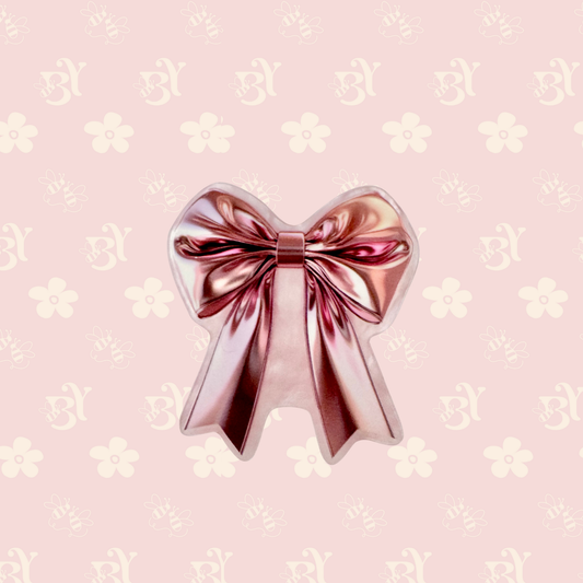 Metallic Pink Bow