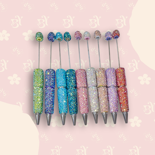 Iridescent Rhinestone Pen