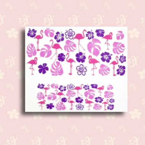 Pink and Purple Flamingo