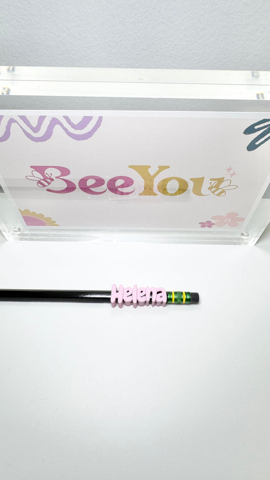 3D Pencils name (2pcs) one color