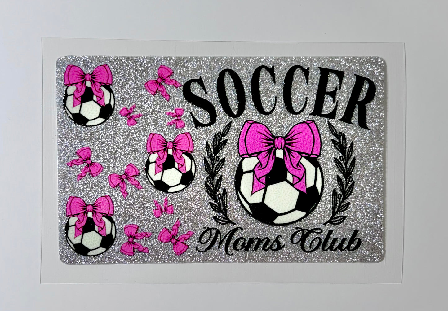 Soccer Mom Club  NEW Glitter "reflective style"