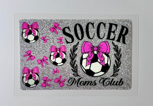 Soccer Mom Club  NEW Glitter "reflective style"