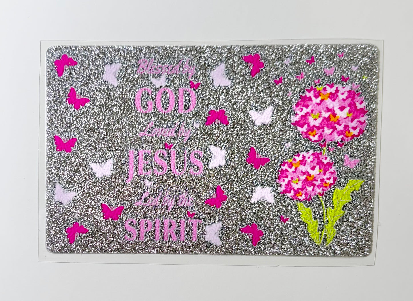 Blessed by God NEW Glitter "reflective style"