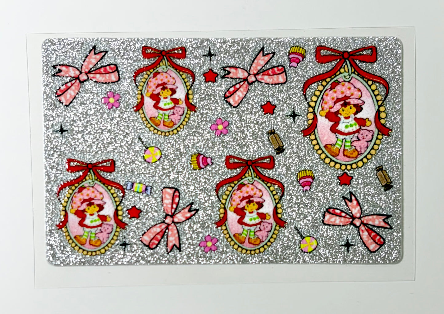 Strawberry girl  NEW Glitter "reflective style"