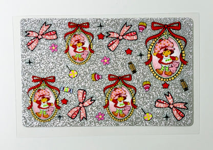 Strawberry girl  NEW Glitter "reflective style"