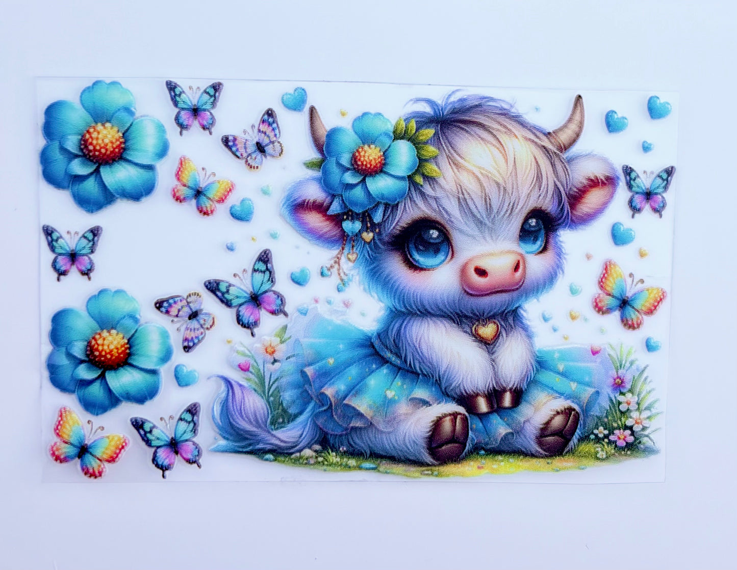 Cute Cow Blue